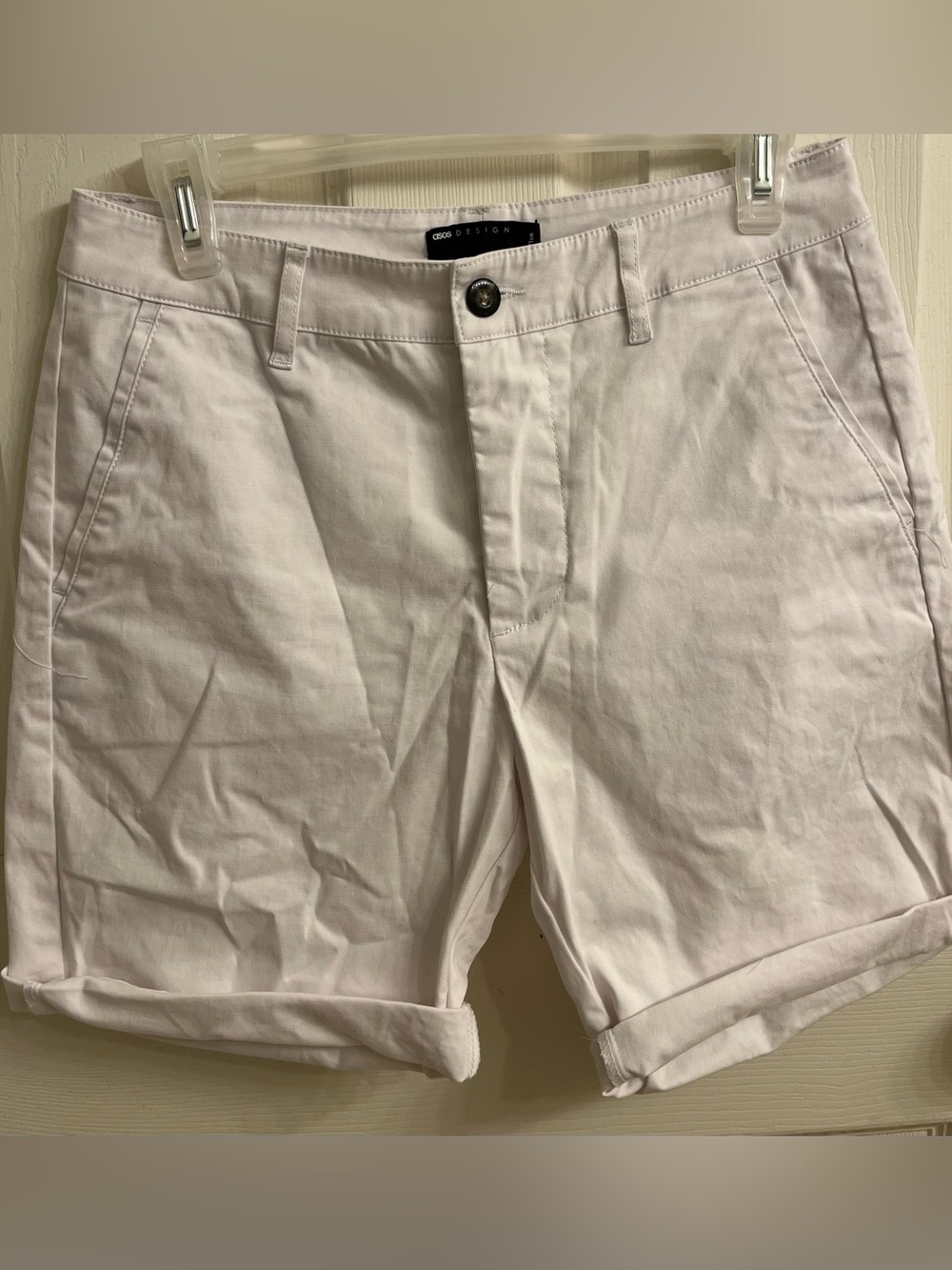 ASOS Design white shorts